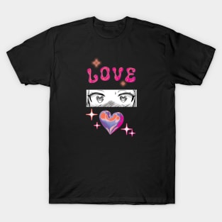 Love manga girl Y2K T-Shirt